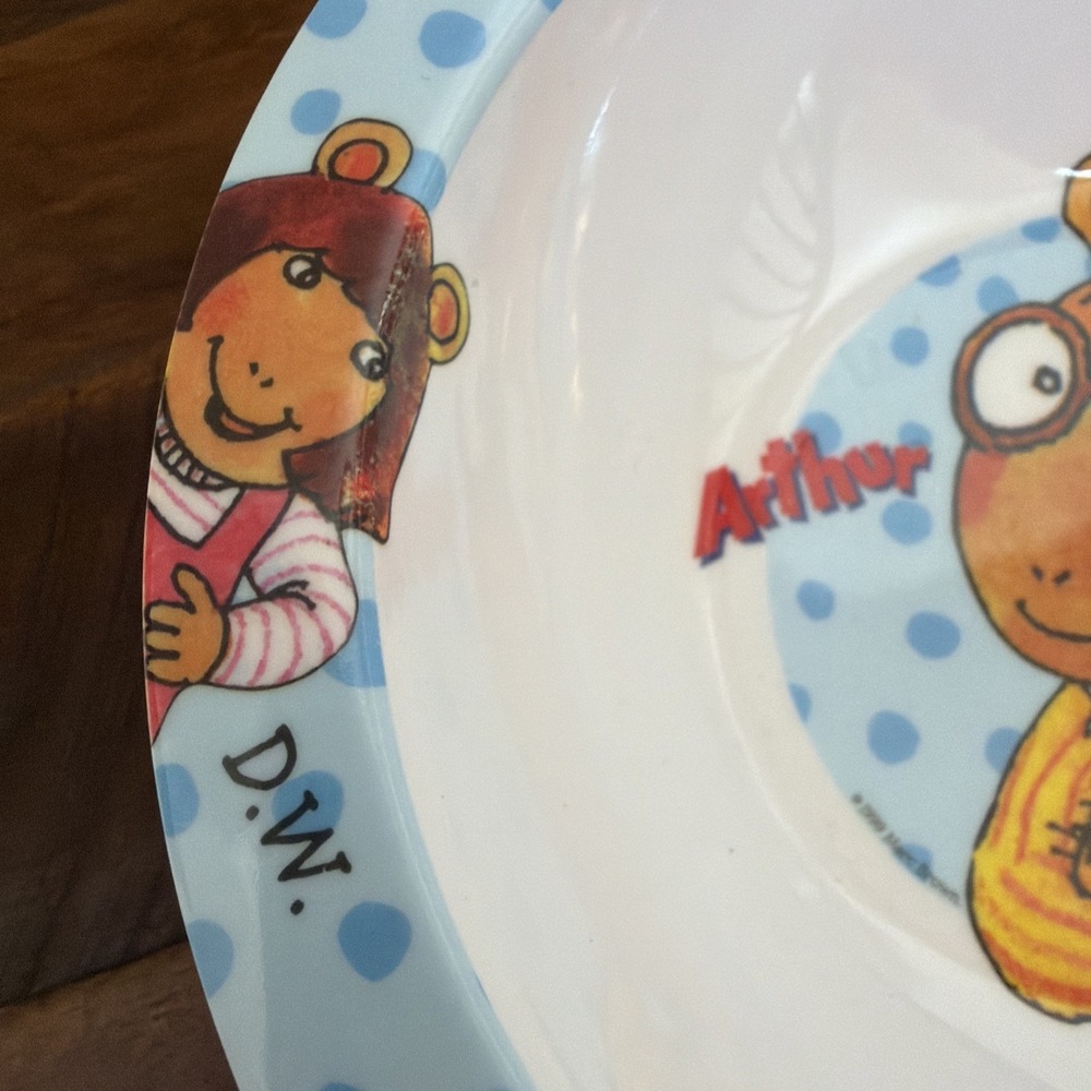 Arthur PBS Cereal Ice Cream Bowl DW Binky Muffy Pal Brain Trudeau - Picture 6 of 10